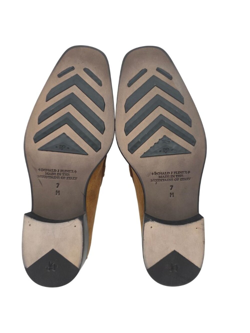 NEW Donald J. Pliner Italy Camel Tan Sport Suede Loafers Dress Shoes Men size 7M - Picture 3 of 15
